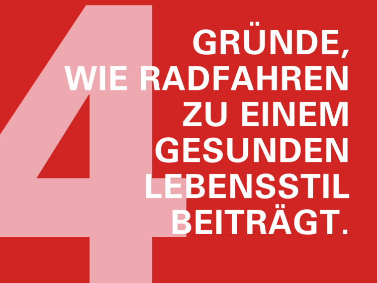 4 Gründe, wie Radfahren zu einem gesunden Lebensstil beiträgt.