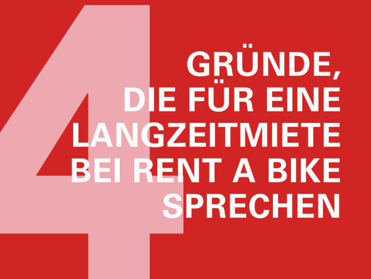 4 Vorteile, die für eine Langzeitmiete bei Rent a Bike sprechen